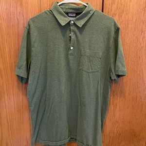 Patagonia Mens XL Green Polo
